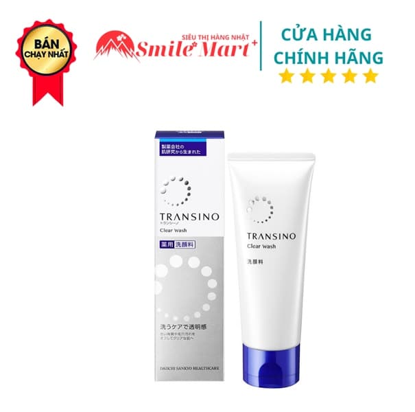 Sữa rửa mặt Transino Clear Wash EX giảm thâm nám (100g)